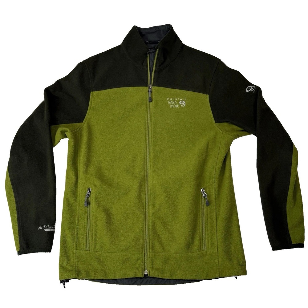 Mountain Hardwear Jacket Mens Medium Green Airshield Elite Lightweight Full Zip